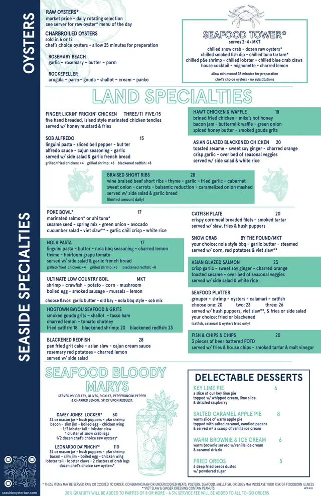 Menus & print