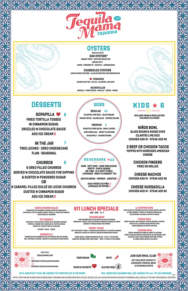 Menus & print